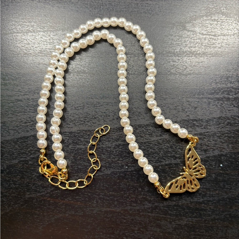 JOHNNY ORLANDO GOLD PLATED BUTTERFLY NECKLACE